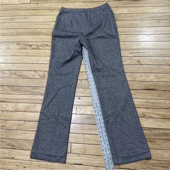 ANN TAYLOR Stretch Gray Wool Tweed Dress Pants Womens 6 Pro Office Career VTG 6 - Picture 12 of 16